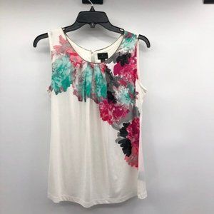 Worthington Floral Blouse Womens M Used